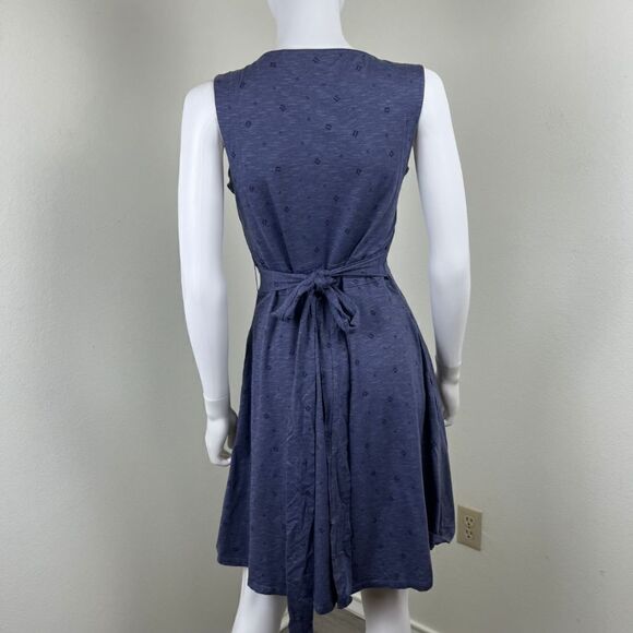 Toad & Co Womens Size M Cue Blue Cotton Sleeveless Pullover Mini Dress Athletic - Picture 10 of 15